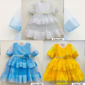 d1-88005 Платье детское, 2-6 лет, подклад хлопок, 1 пачка (5 шт)