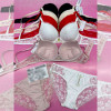 b6-0920 Miss Wicasa Комплект кружевного нижнего белья: бюстгальтер на среднем поролоне и трусики, чашка C, 1 пачка (3 шт)