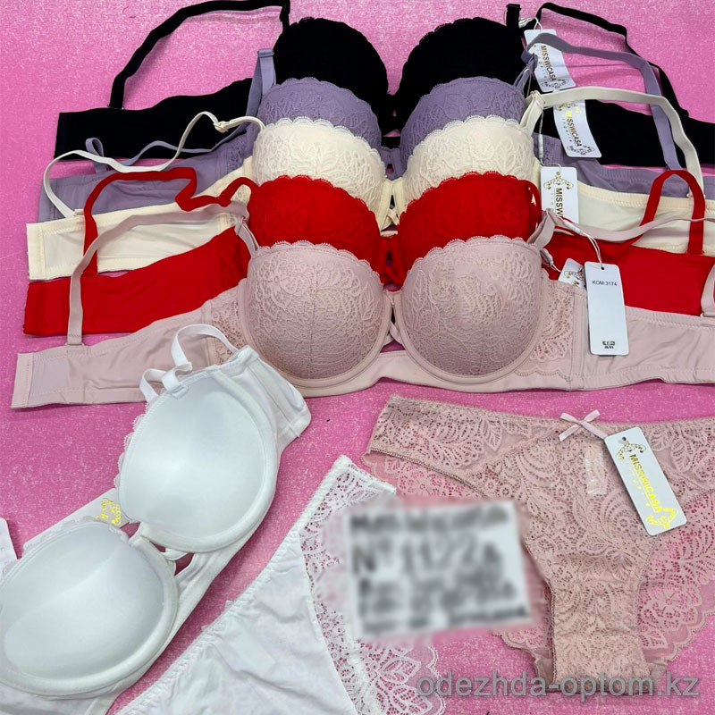 b6-1122-2 Miss Wicasa Комплект кружевного нижнего белья: бюстгальтер анжелика с пуш-ап и трусики, чашка B, 1 пачка (3 шт) b6-1122-2 Miss Wicasa Комплект кружевного нижнего белья: бюстгальтер анжелика с пуш-ап и трусики, чашка B, 1 пачка (3 шт)