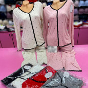 b6-371 Комплект женской пижамы: рубашка и штаны, стандарт (46-50), 1 шт