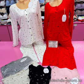 b6-372-1 Комплект женской пижамы: рубашка и штаны, стандарт (44-50), 1 шт b6-372-1 Комплект женской пижамы: рубашка и штаны, стандарт (44-50), 1 шт