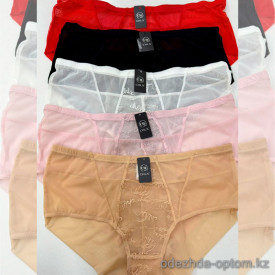 b8-378-2 Трусики женские сетчатые, L-4XL, 1 пачка (6 шт)