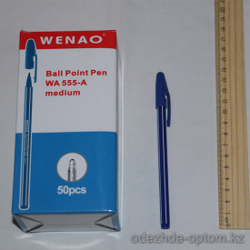 a1-6610 Wena Ручка шариковая синяя, WA 555-A, 1 пачка (50 шт)