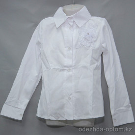 d10-1604 Школьная блузка для девочки, длинный рукав, 32-40, 1 пачка (5 шт)