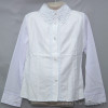 d10-1611 Школьная блузка для девочки, длинный рукав, 32-40, 1 пачка (5 шт)