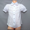 d10-1642 Школьная блузка для девочки, короткий рукав, 32-44, 1 пачка (7 шт)