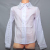 d10-1658 Школьная блузка для девочки, длинный рукав, 32-40, 1 пачка (5 шт)