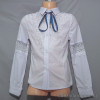 d10-1663 Школьная блузка для девочки, длинный рукав, 32-42, 1 пачка (6 шт)