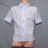 d10-1667 Школьная блузка для девочки, короткий рукав, 32-40, 1 пачка (5 шт)