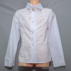 d10-1671 Школьная блузка для девочки, длинный рукав, 32-42, 1 пачка (6 шт)