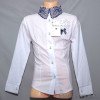 d10-1677 Школьная блузка для девочки, длинный рукав, 32-40, 1 пачка (5 шт)