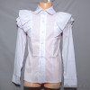d10-1680 Школьная блузка для девочки, длинный рукав, 32-40, 1 пачка (5 шт)