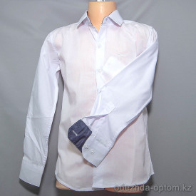 d10-1688 Школьная рубашка для мальчика, длинный рукав, 30-37, 1 пачка (10 шт)