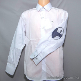 d10-1695 Школьная рубашка для мальчика, длинный рукав, 30-37, 1 пачка (10 шт)
