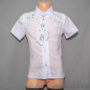 d10-2234 Школьная блузка для девочки, короткий рукав, галстук съемный, 32-40, 1 пачка (5 шт)