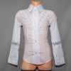 d10-2242 Школьная блузка для девочки, длинный рукав, 32-42, 1 пачка (6 шт)