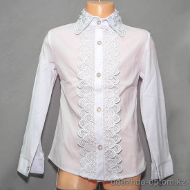 d10-2249 Школьная блузка для девочки, длинный рукав, 32-40, 1 пачка (5 шт)