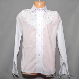 d10-2251 Школьная блузка для девочки, длинный рукав, 32-40, 1 пачка (5 шт)