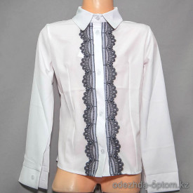 d10-2260 Школьная блузка для девочки, длинный рукав, 32-40, 1 пачка (5 шт)