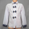 d10-2261 Школьная блузка для девочки, длинный рукав, 32-42, 1 пачка (6 шт)