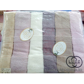 p4-001 LUZZ Cotton Банное полотенце, 140х70 см, 1 пачка (6 шт)